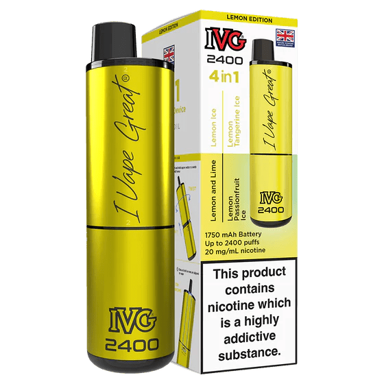 IVG 2400 Rechargeable Vape Lemon Edition - EUK
