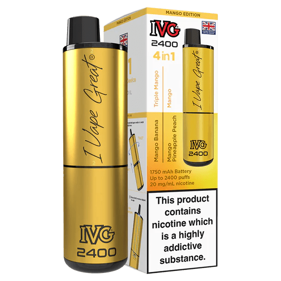 IVG 2400 Rechargeable Vape Mango Edition - EUK