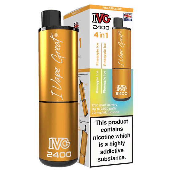 IVG 2400 Rechargeable Vape Pineapple Ice - EUK