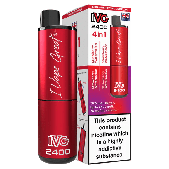 IVG 2400 Rechargeable Vape Strawberry Watermelon - EUK