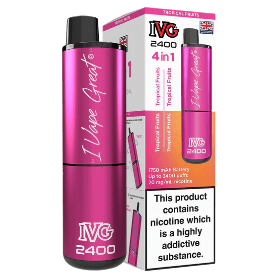 IVG 2400 Rechargeable Vape Tropical Fruits - EUK