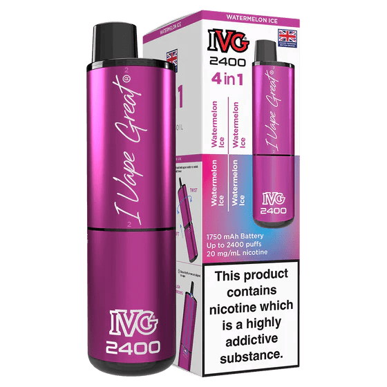 IVG 2400 Rechargeable Vape Watermelon Ice - EUK