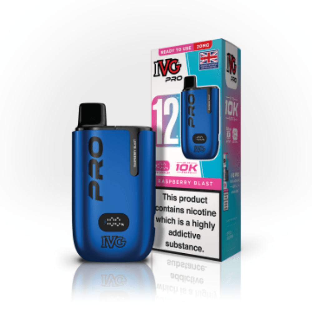 IVG Pro 12 Raspberry Blast Vape Kit - EUK