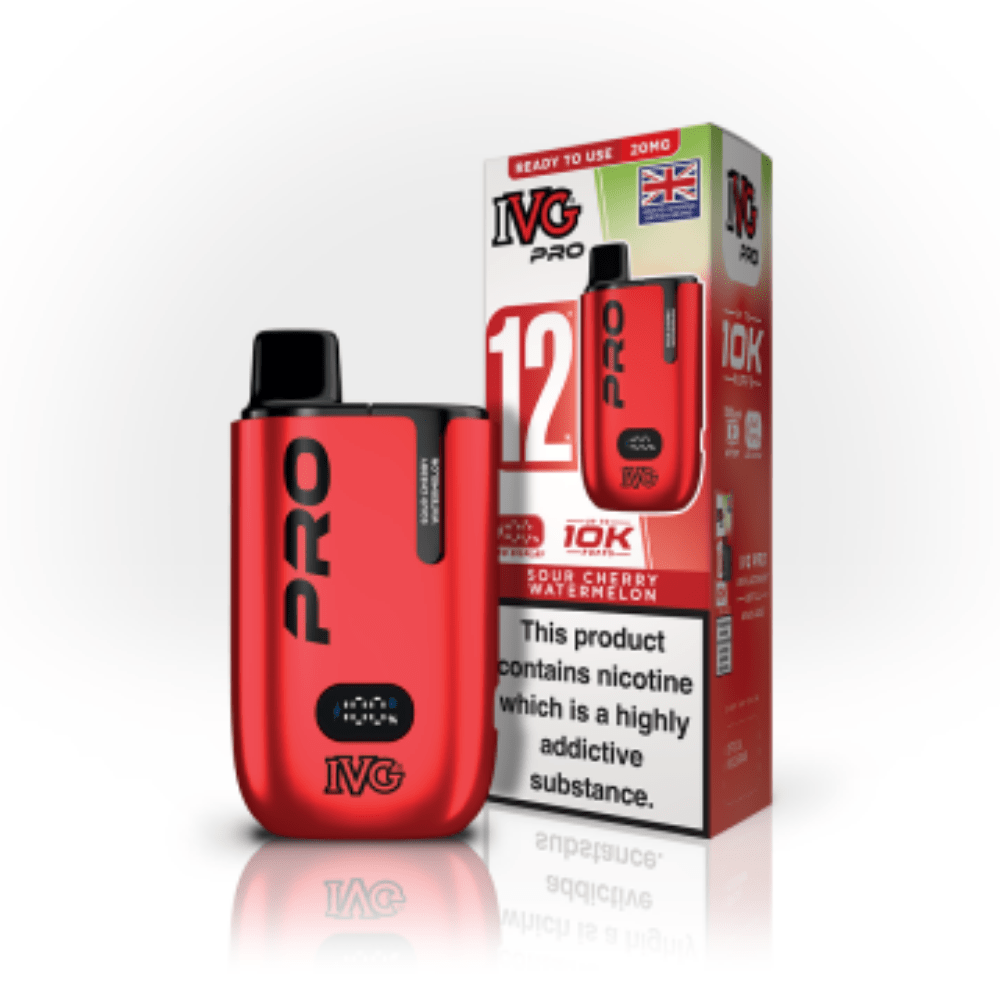 IVG Pro 12 Sour Cherry Watermelon Vape Kit - EUK