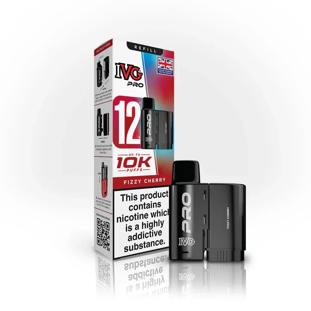 IVG Pro Refill 10mg Fizzy Cherry - EUK