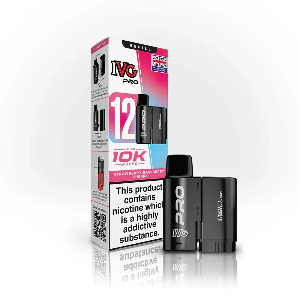 IVG Pro Zero Nicotine Refill Strawberry Raspberry Cherry - EUK