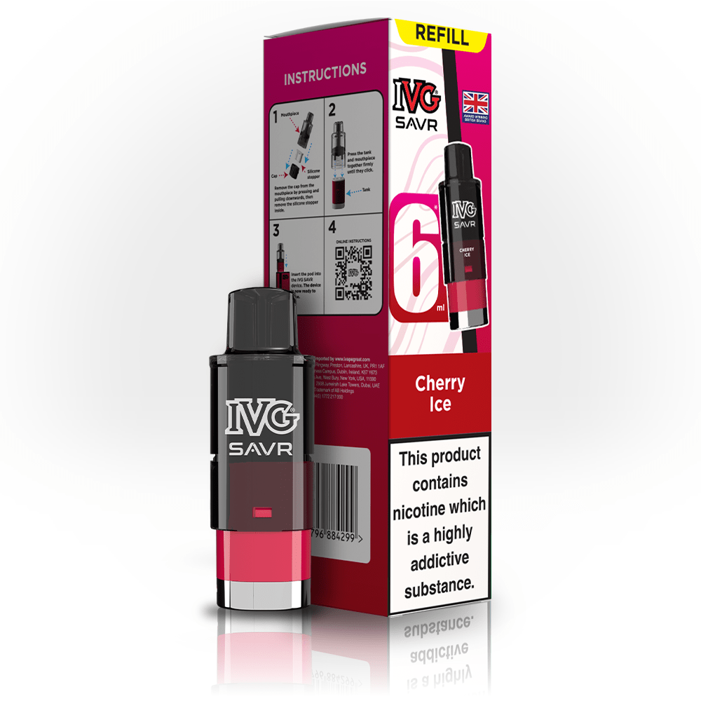 IVG SAVR Cherry Ice Refill - EUK