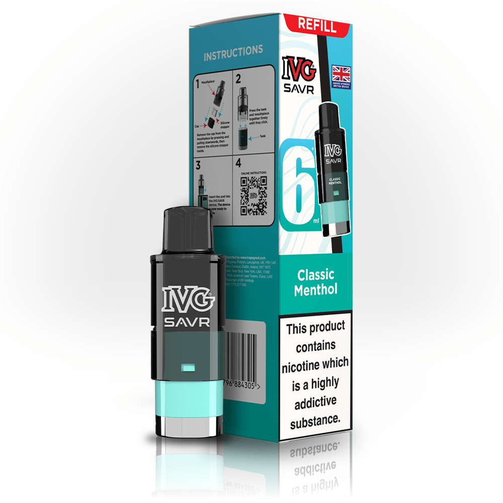 IVG SAVR Classic Menthol Refill - EUK
