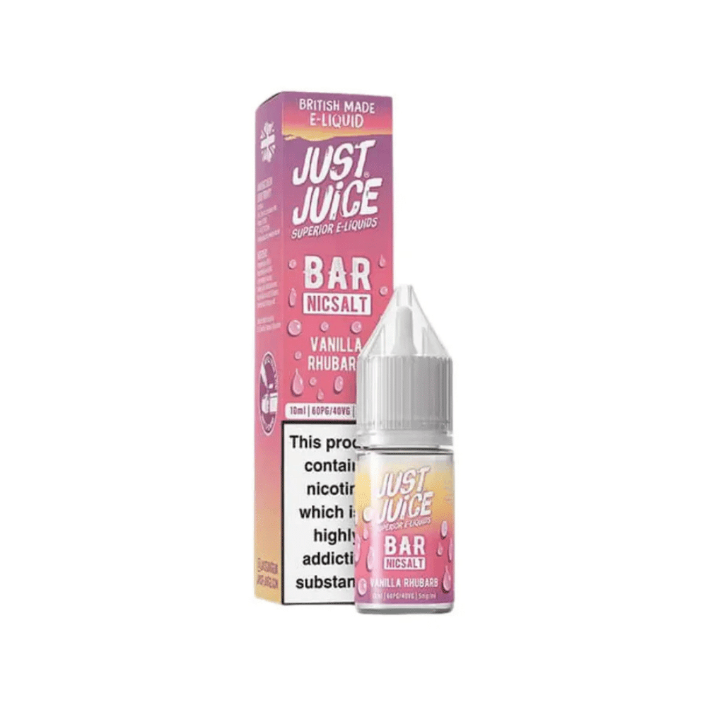 Just Juice Bar Salts Nic Salt E - Liquid Vanilla Rhubarb - EUK