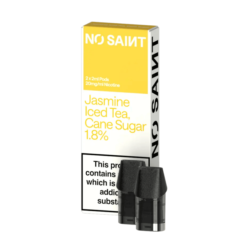 No Saint Prefilled Pods Jasmine Iced Tea Cane Sugar (2 Pack) - EUK