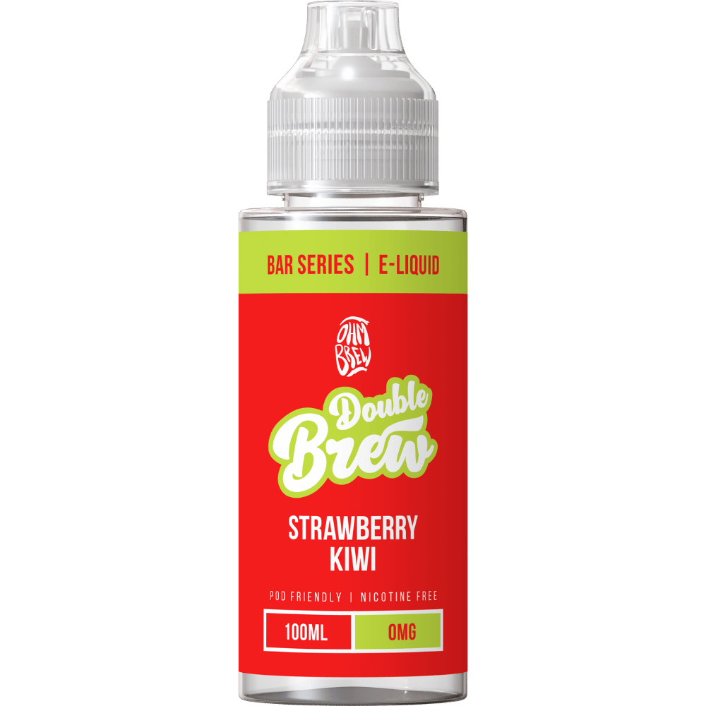 Ohm Brew Double Brew 100ml Shortfill E - Liquid Strawberry Kiwi - EUK