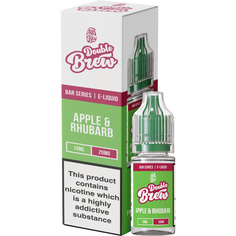 Ohm Brew Double Brew Nic Salt E - Liquid Apple & Rhubarb - EUK