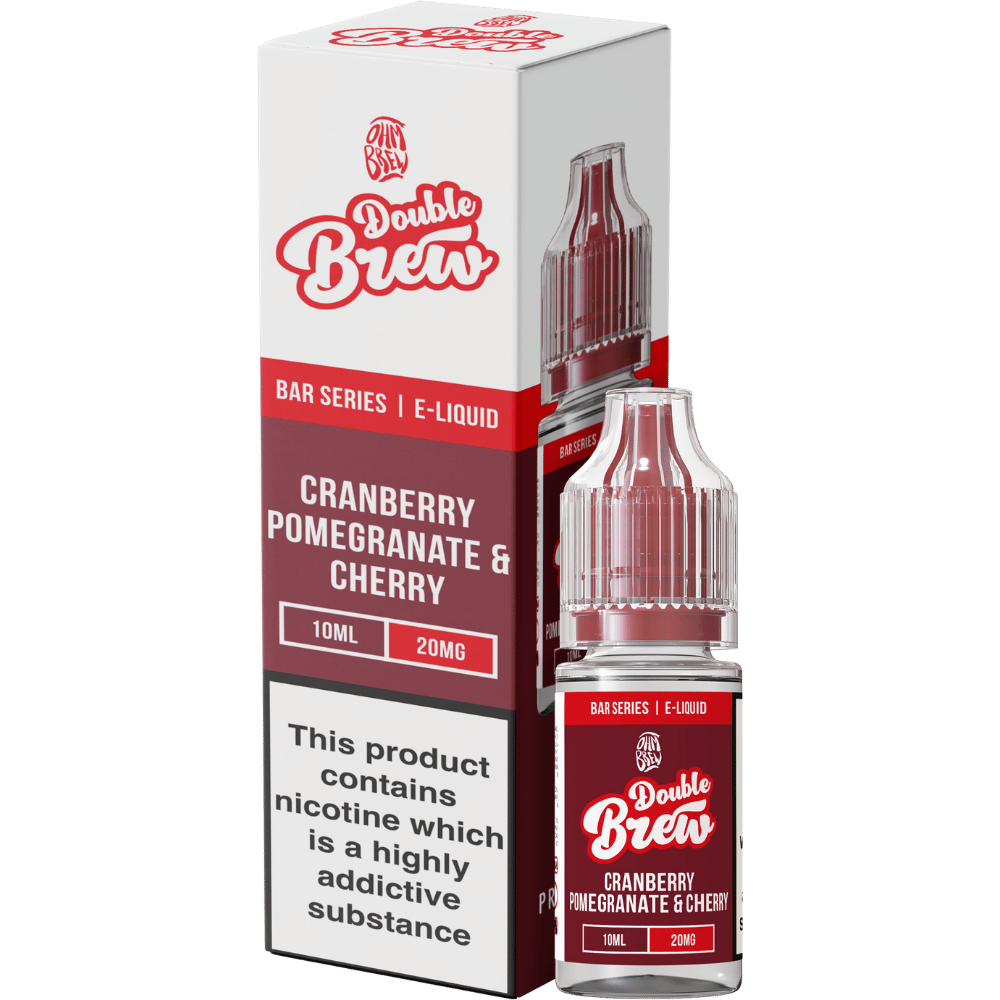 Ohm Brew Double Brew Nic Salt E - Liquid Cranberry Pomegranate & Cherry - EUK