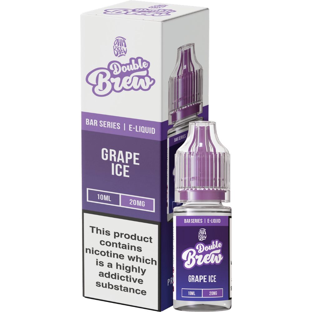 Ohm Brew Double Brew Nic Salt E - Liquid Grape Ice - EUK