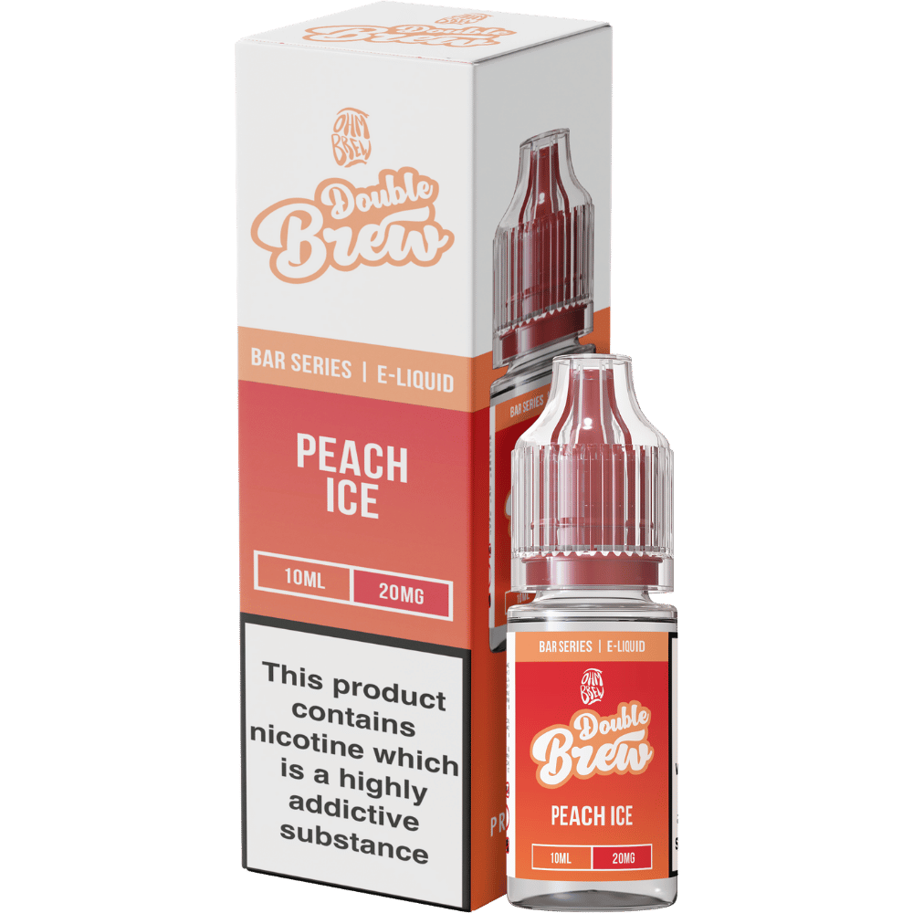 Ohm Brew Double Brew Nic Salt E - Liquid Peach Ice - EUK