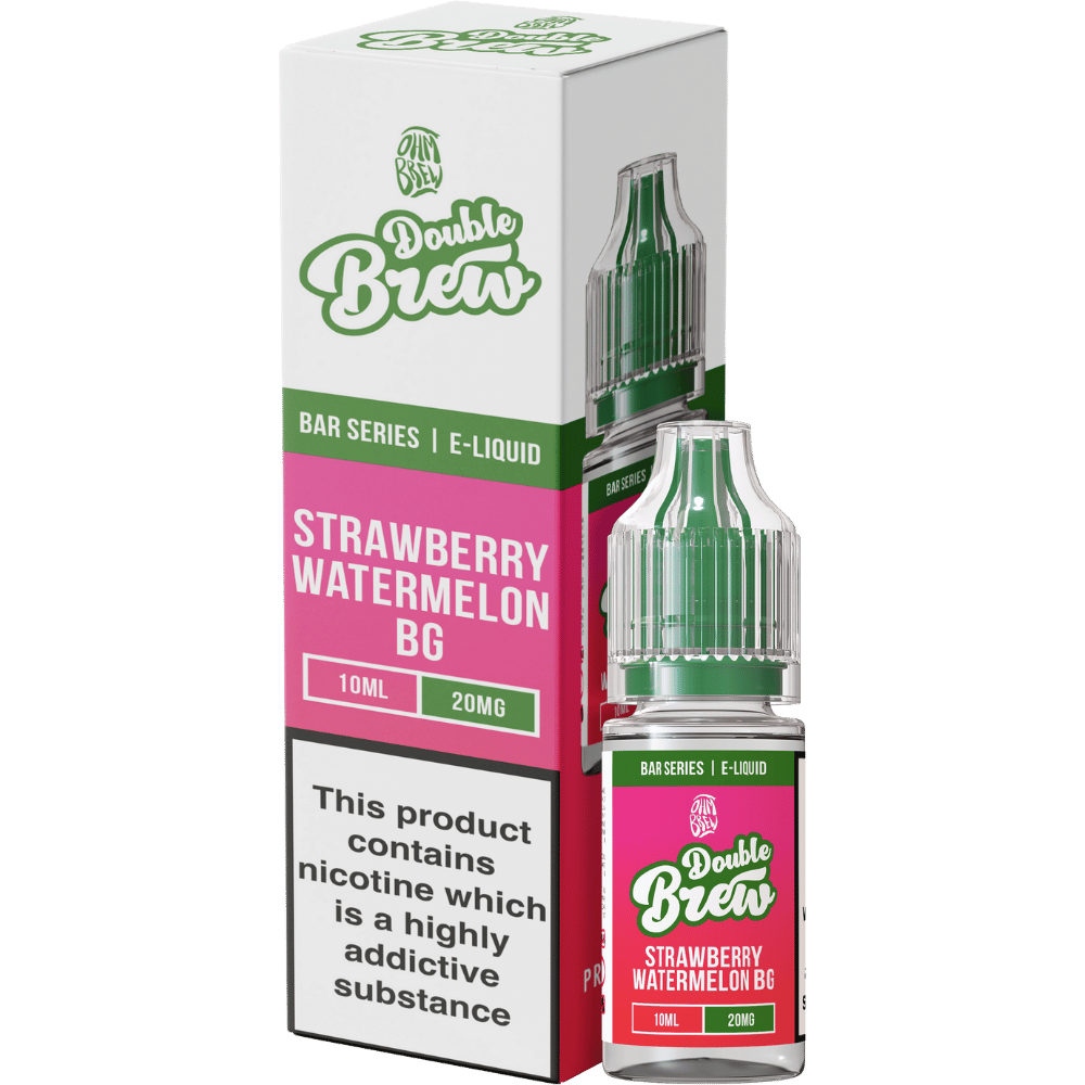 Ohm Brew Double Brew Nic Salt E - Liquid Strawberry Watermelon BG - EUK