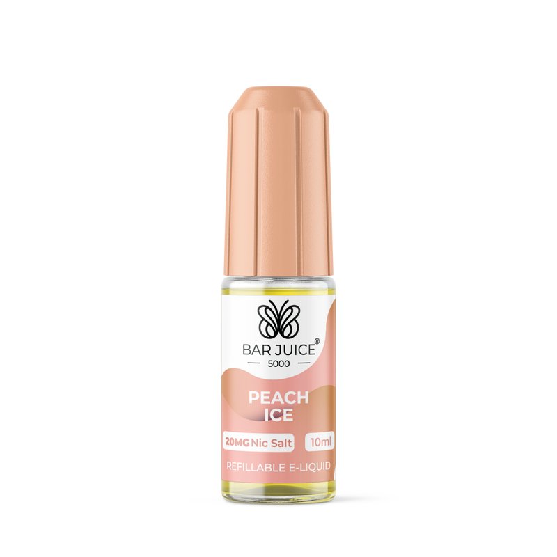 Peach Ice Nic Salt E - Liquid by Bar Juice 5000 - EUK