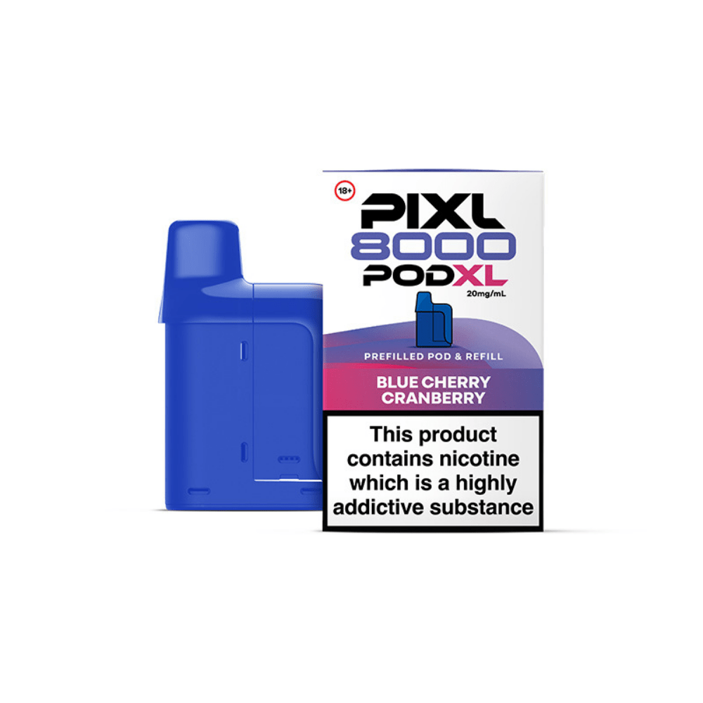 Pixl 8000 Blue Cherry Cranberry Refill Pods - EUK