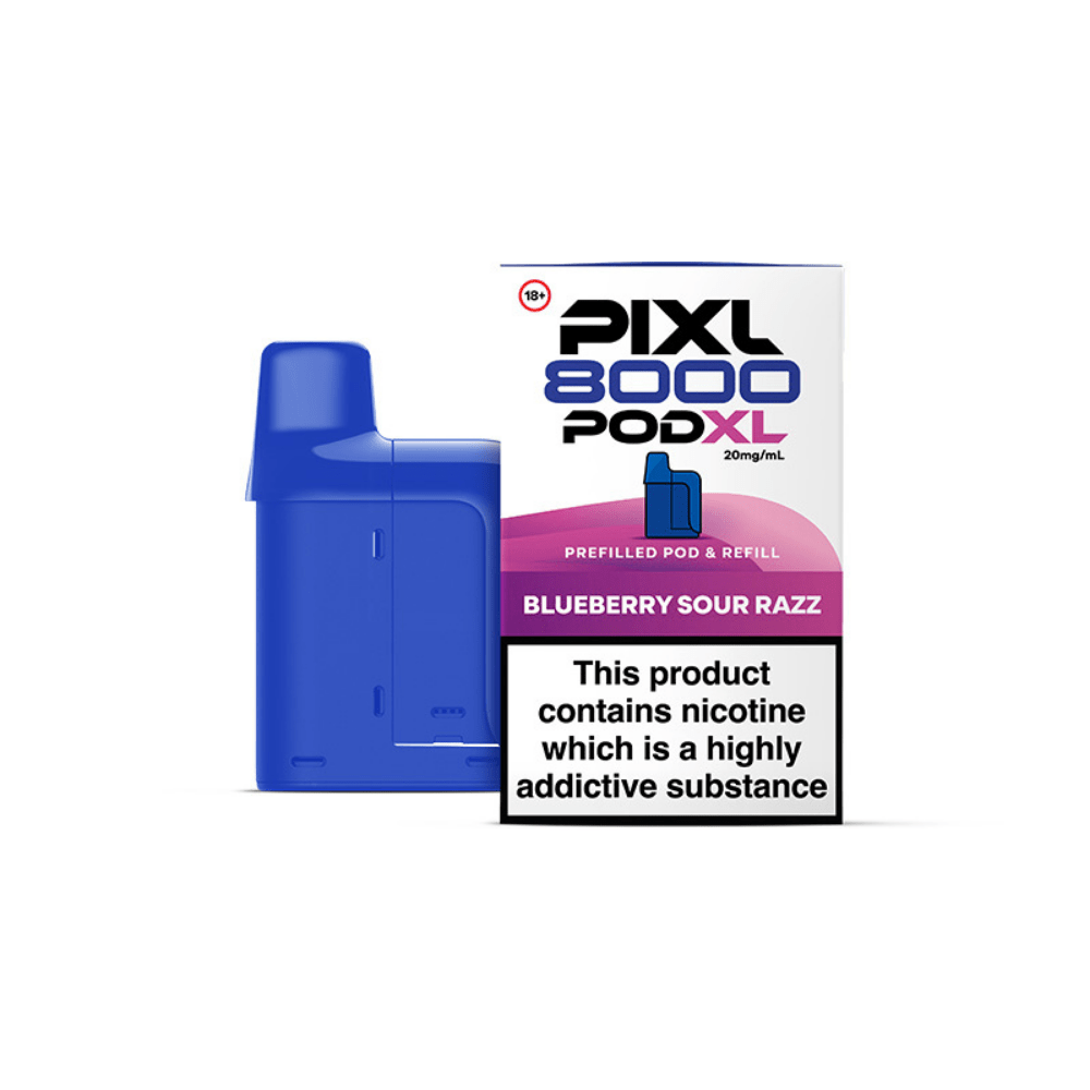 Pixl 8000 Blueberry Sour Razz Refill Pods - EUK