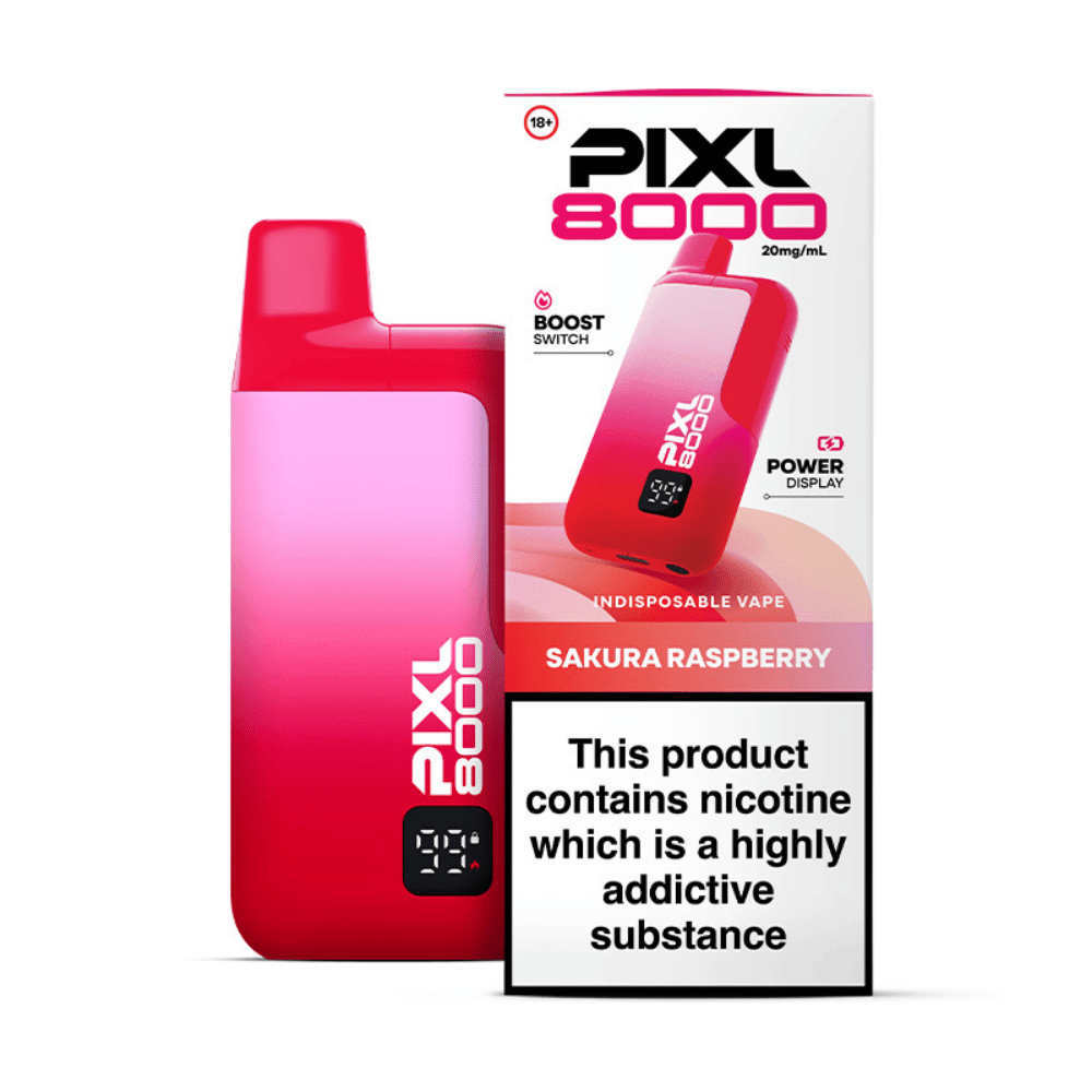Pixl 8000 Prefilled Pod Kit Sakura Raspberry - EUK