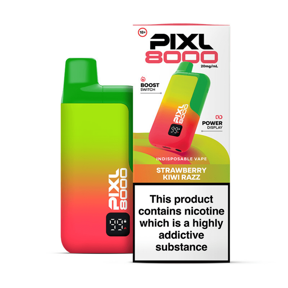 Pixl 8000 Prefilled Pod Kit Strawberry Kiwi Razz - EUK
