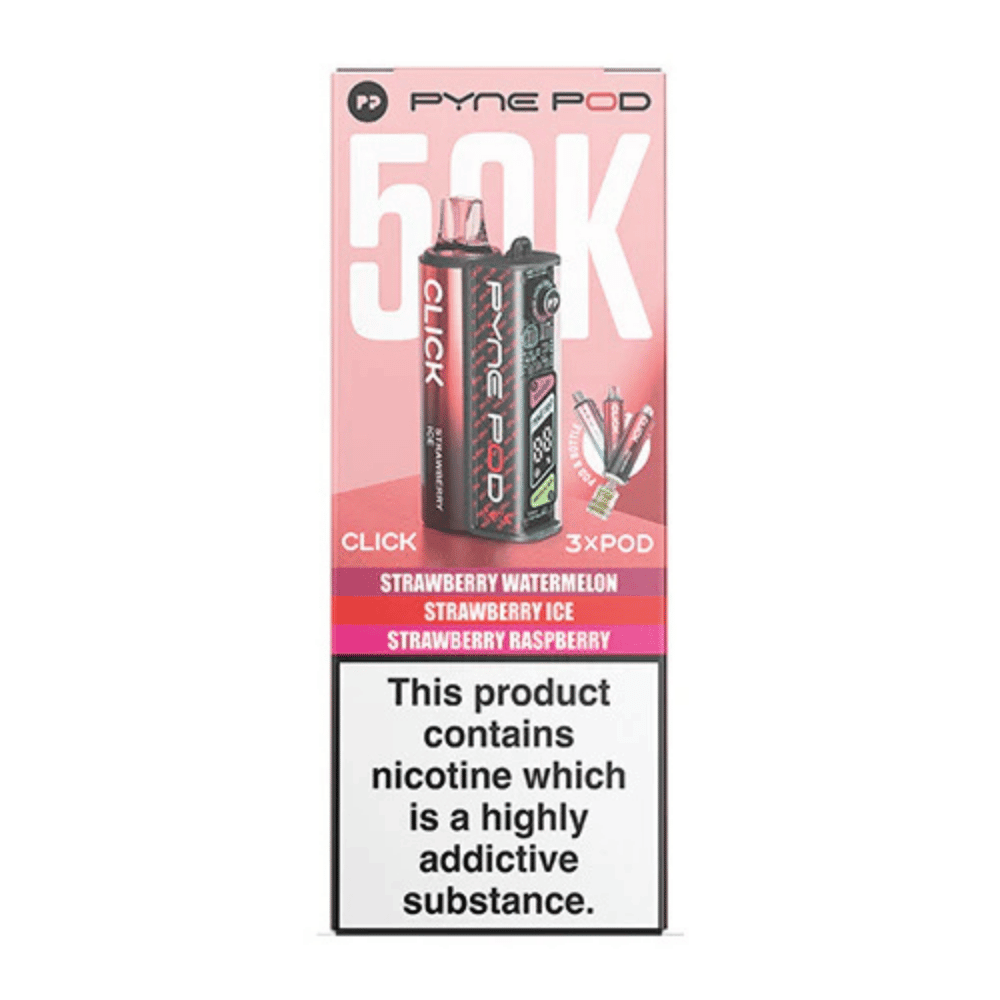 Pyne Pod Click 50k Prefilled Pod Kit Strawberry Edition - EUK