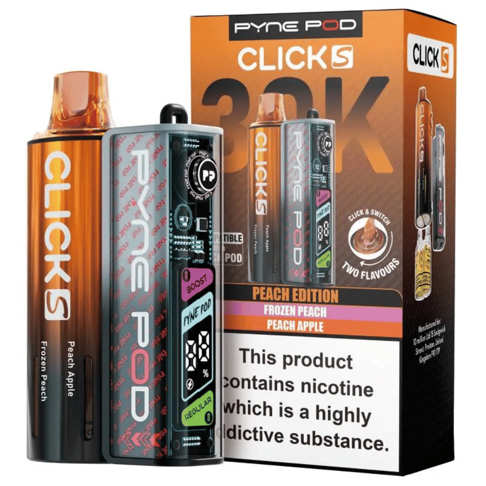 Pyne Pod Click S 30K Pod Kit Peach Edition - EUK