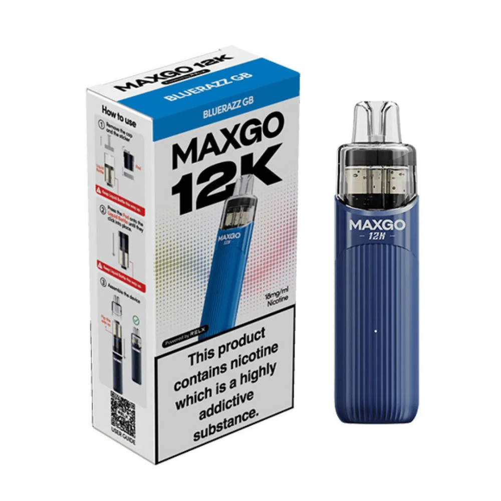 Relx Maxgo 12k Prefilled Pod Kit Blue Razz GB - EUK