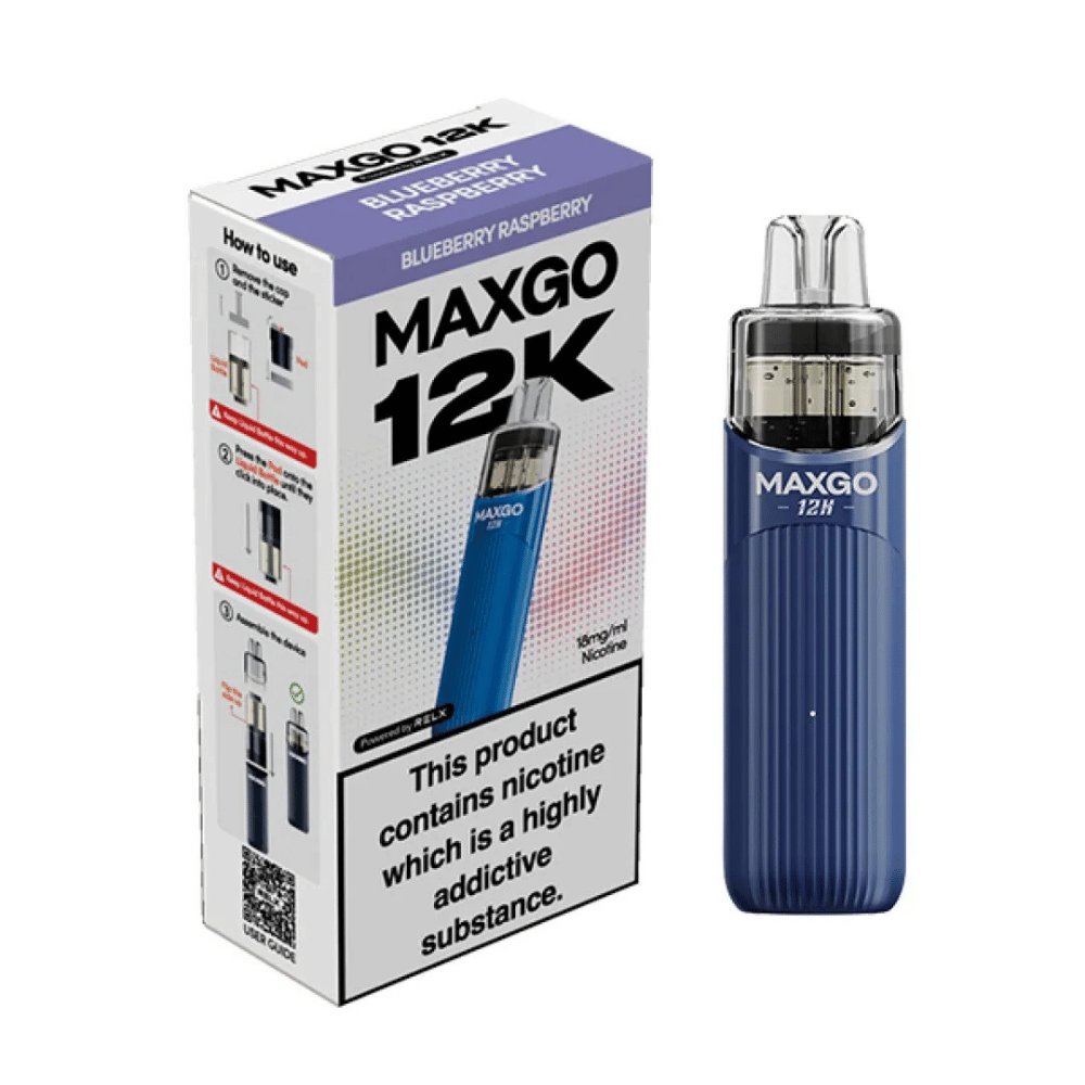 Relx Maxgo 12k Prefilled Pod Kit Blueberry Raspberry - EUK