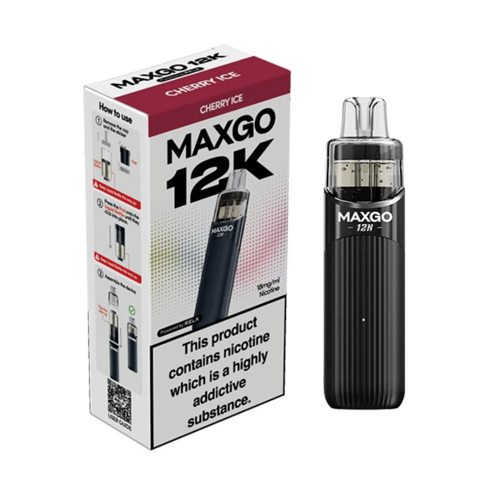 Relx Maxgo 12k Prefilled Pod Kit Cherry Ice - EUK