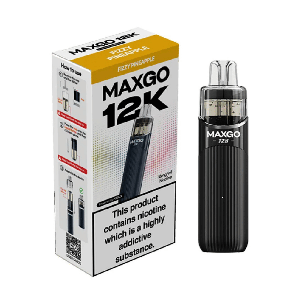 Relx Maxgo 12k Prefilled Pod Kit Fizzy Pineapple - EUK