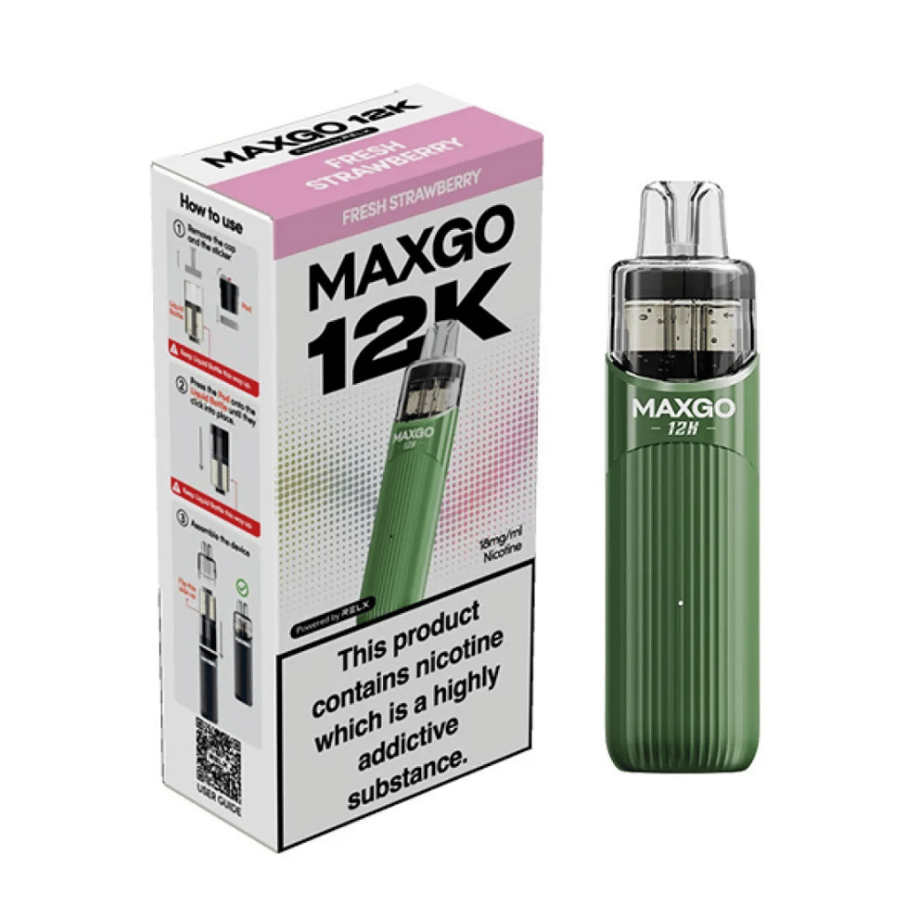 Relx Maxgo 12k Prefilled Pod Kit Fresh Strawberry - EUK
