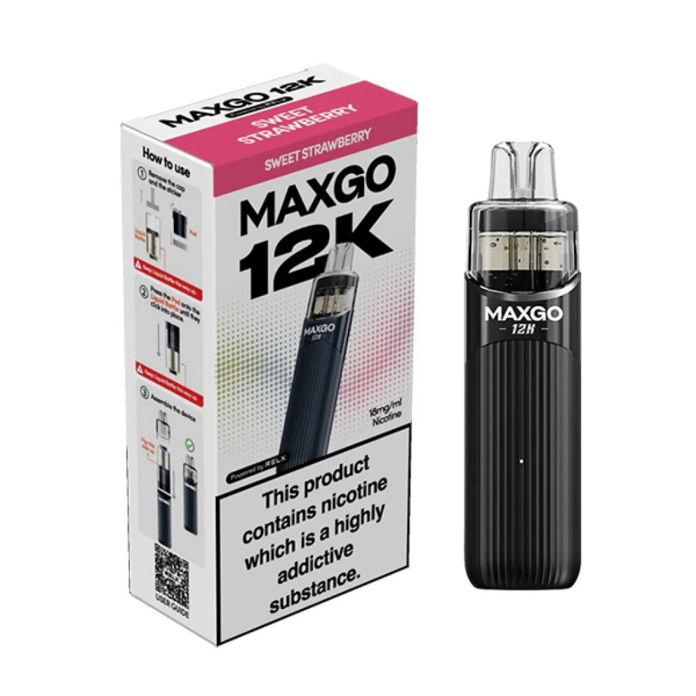 Relx Maxgo 12k Prefilled Pod Kit Sweet Strawberry - EUK