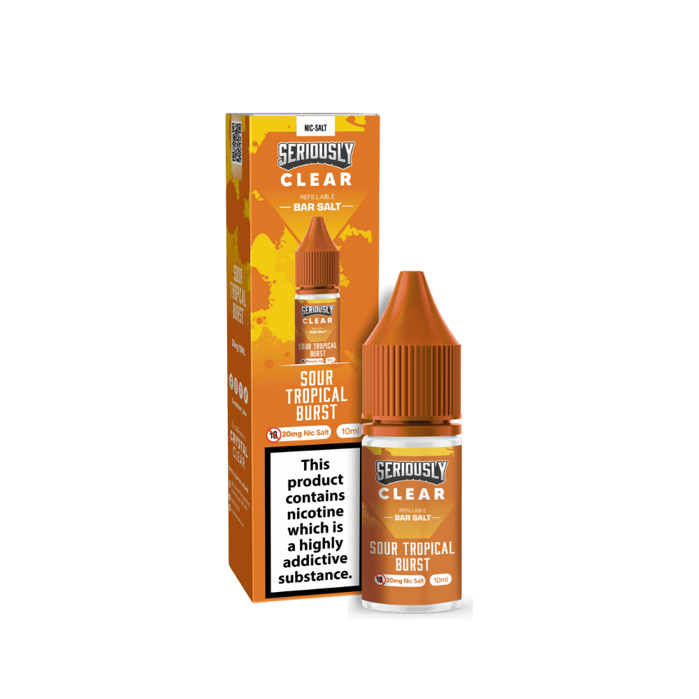 Seriously Clear Bar Salt E - liquid Sour Tropical Burst - EUK