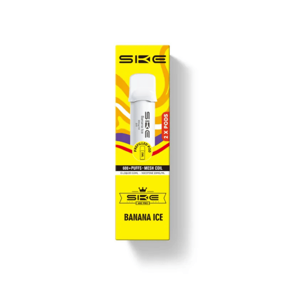 SKE Crystal Pro 600 Banana Ice Prefilled Pod - EUK