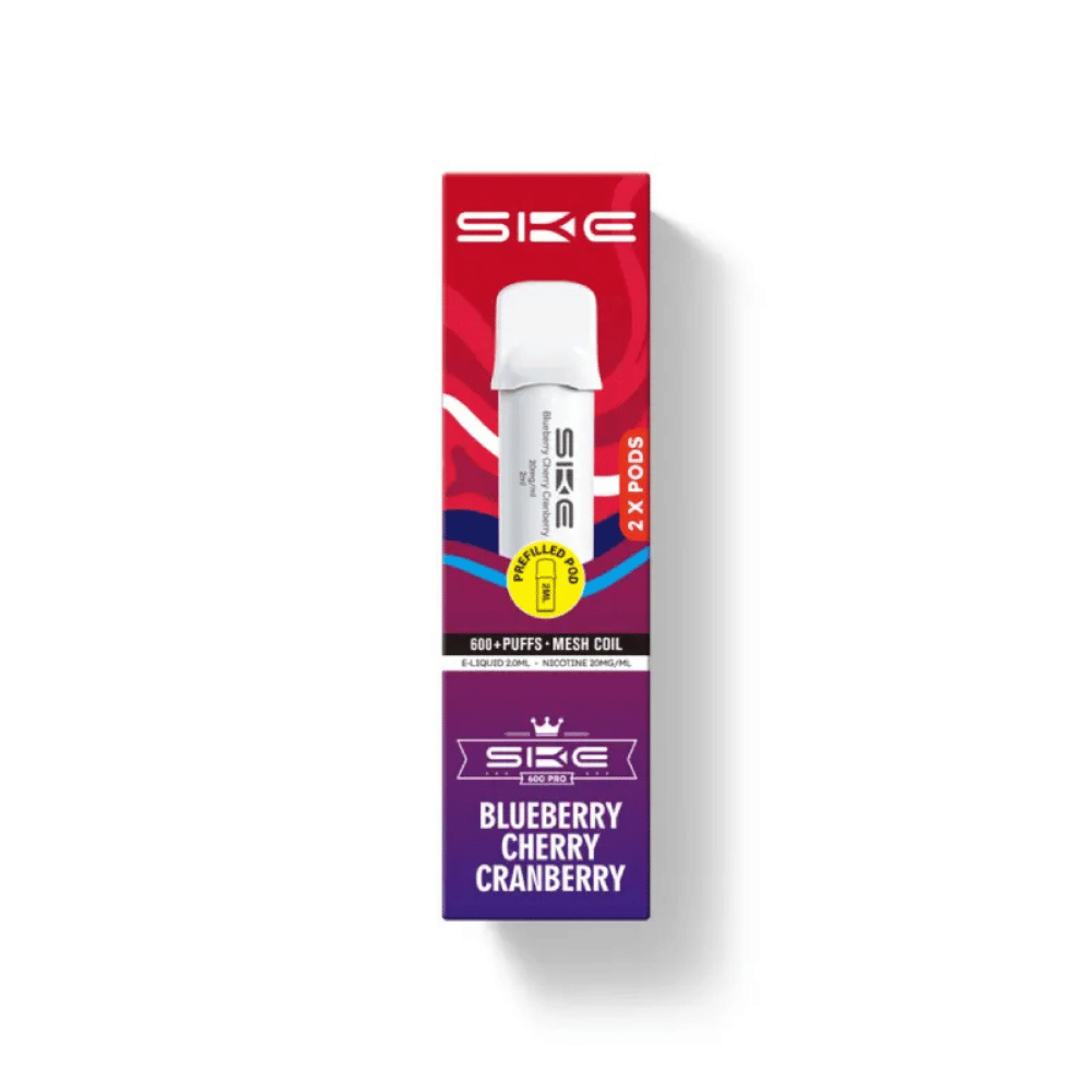 SKE Crystal Pro 600 Blueberry Cherry Cranberry Prefilled Pod - EUK