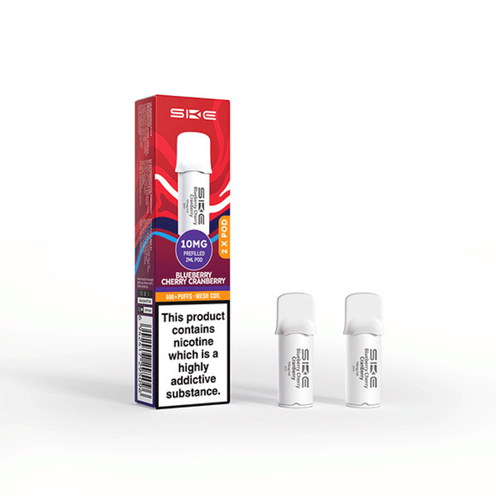 SKE Crystal Pro 600 Prefilled Pods Blueberry Cherry Cranberry 10mg - EUK
