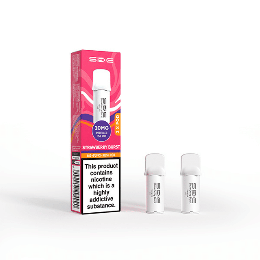 SKE Crystal Pro 600 Prefilled Pods Strawberry Burst 10mg - EUK