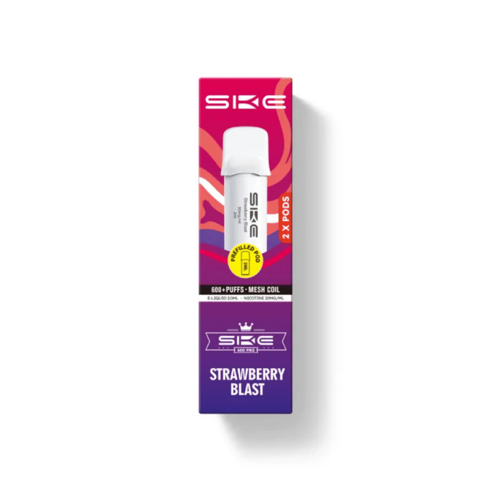 SKE Crystal Pro 600 Strawberry Blast Prefilled Pod - EUK