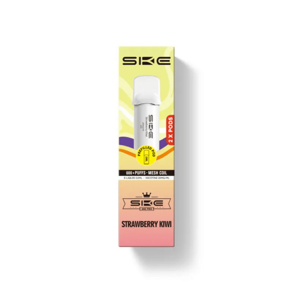 SKE Crystal Pro 600 Strawberry Kiwi Prefilled Pod - EUK