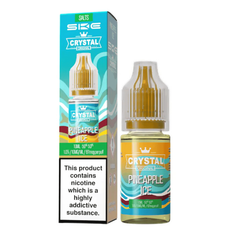 SKE Crystal Salts Pineapple Ice E Liquid 10ml - EUK