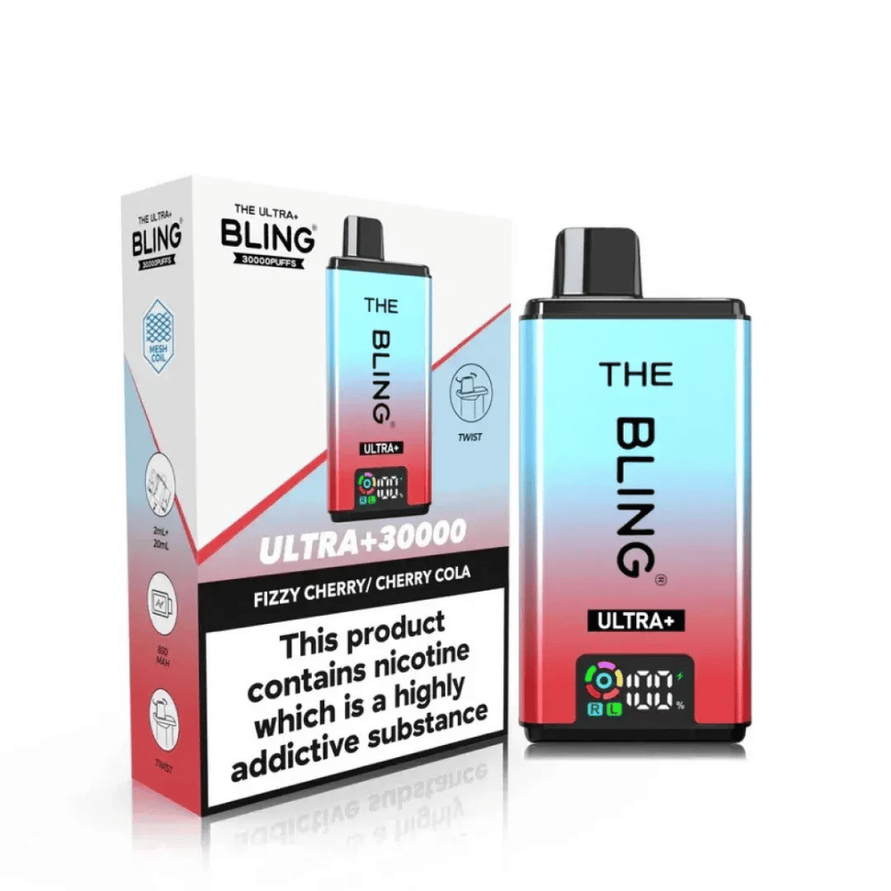 The Bling Ultra Plus 30K Vape Kit Fizzy Cherry / Cherry Cola - EUK
