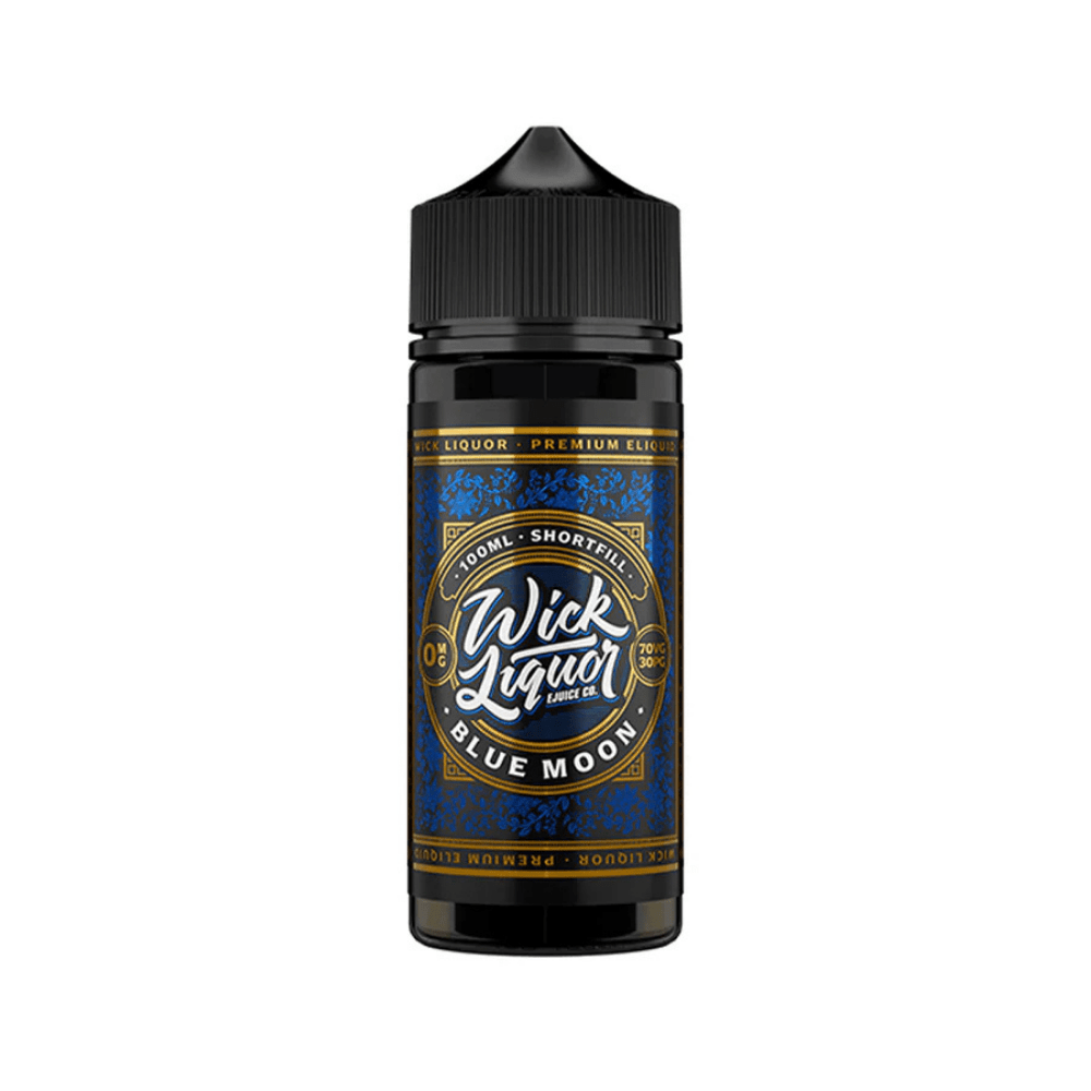 Wick Liquor 100ml E - Liquid Shortfill Blue Moon - EUK