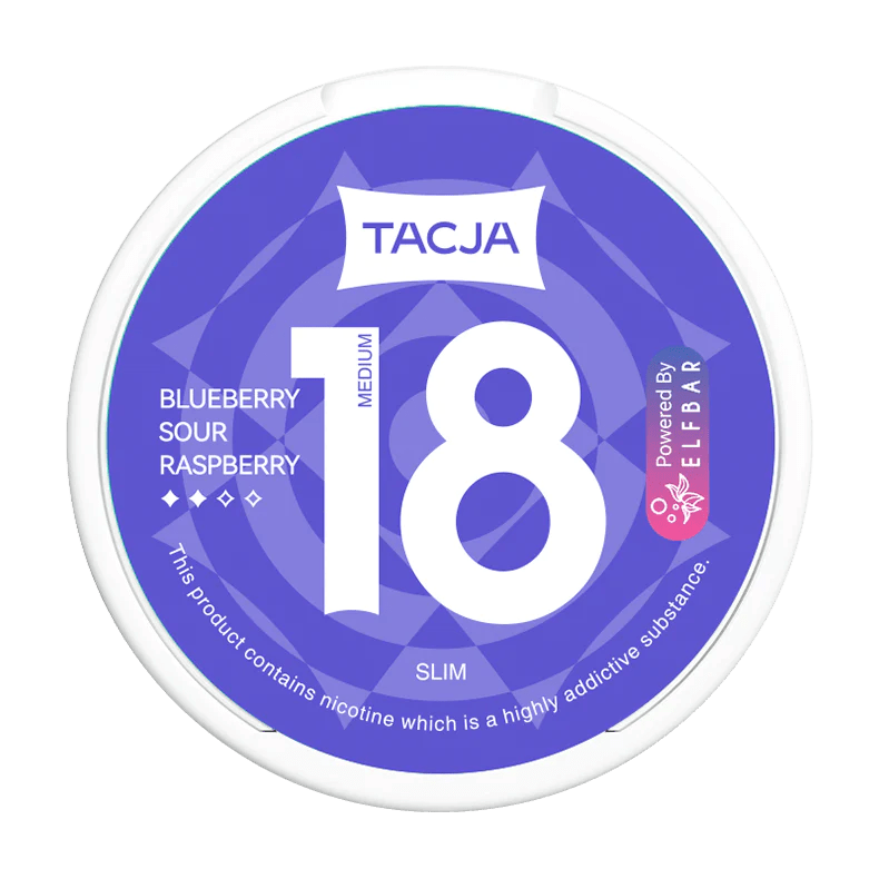 Elf Bar TACJA Blueberry Sour Raspberry Nicotine Pouches - EUK