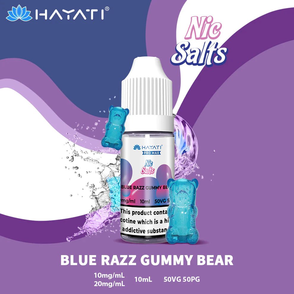 HAYATI Pro Max Nic Salt Blue Razz Gummy Bear - EUK