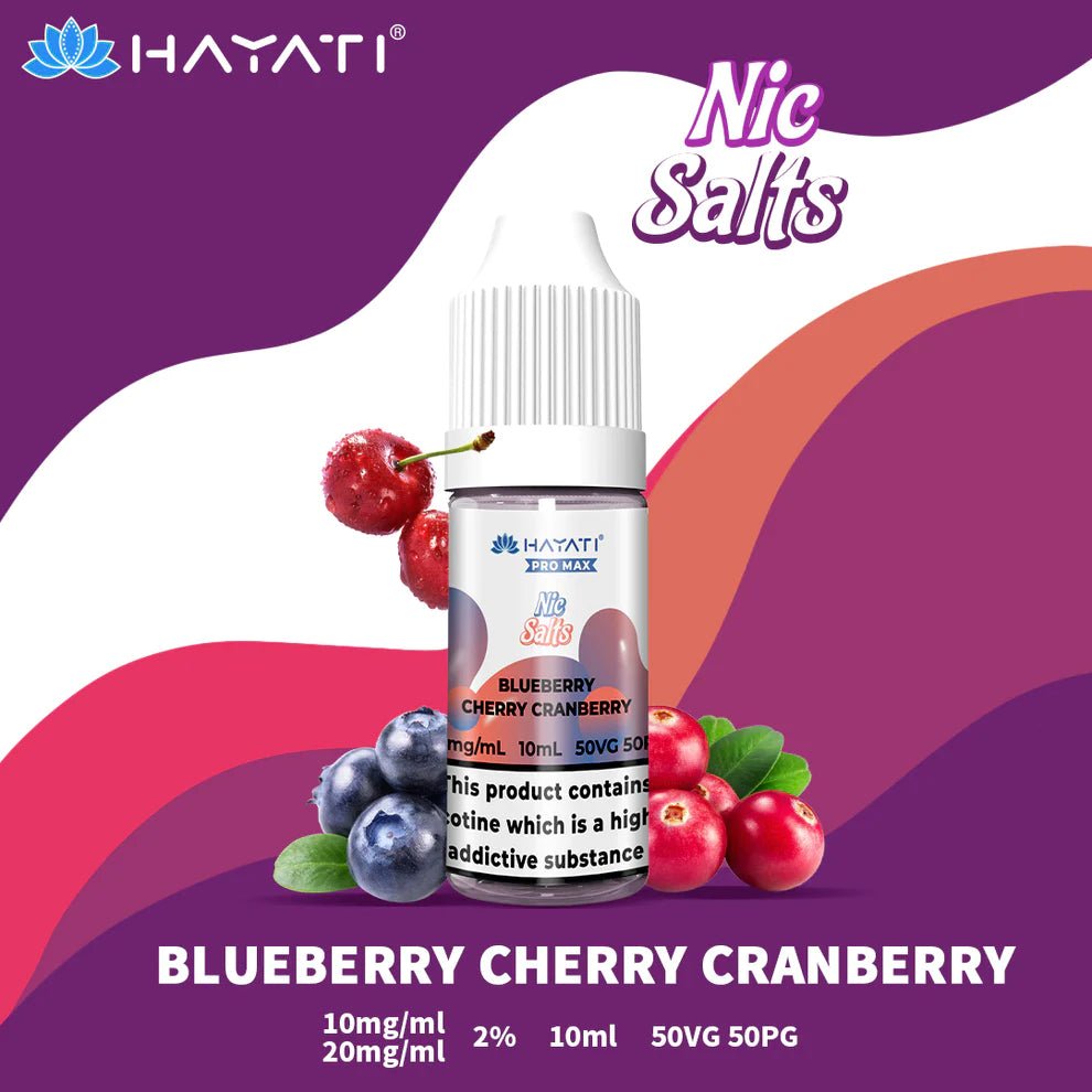 HAYATI Pro Max Nic Salt Blueberry Cherry Cranberry - EUK