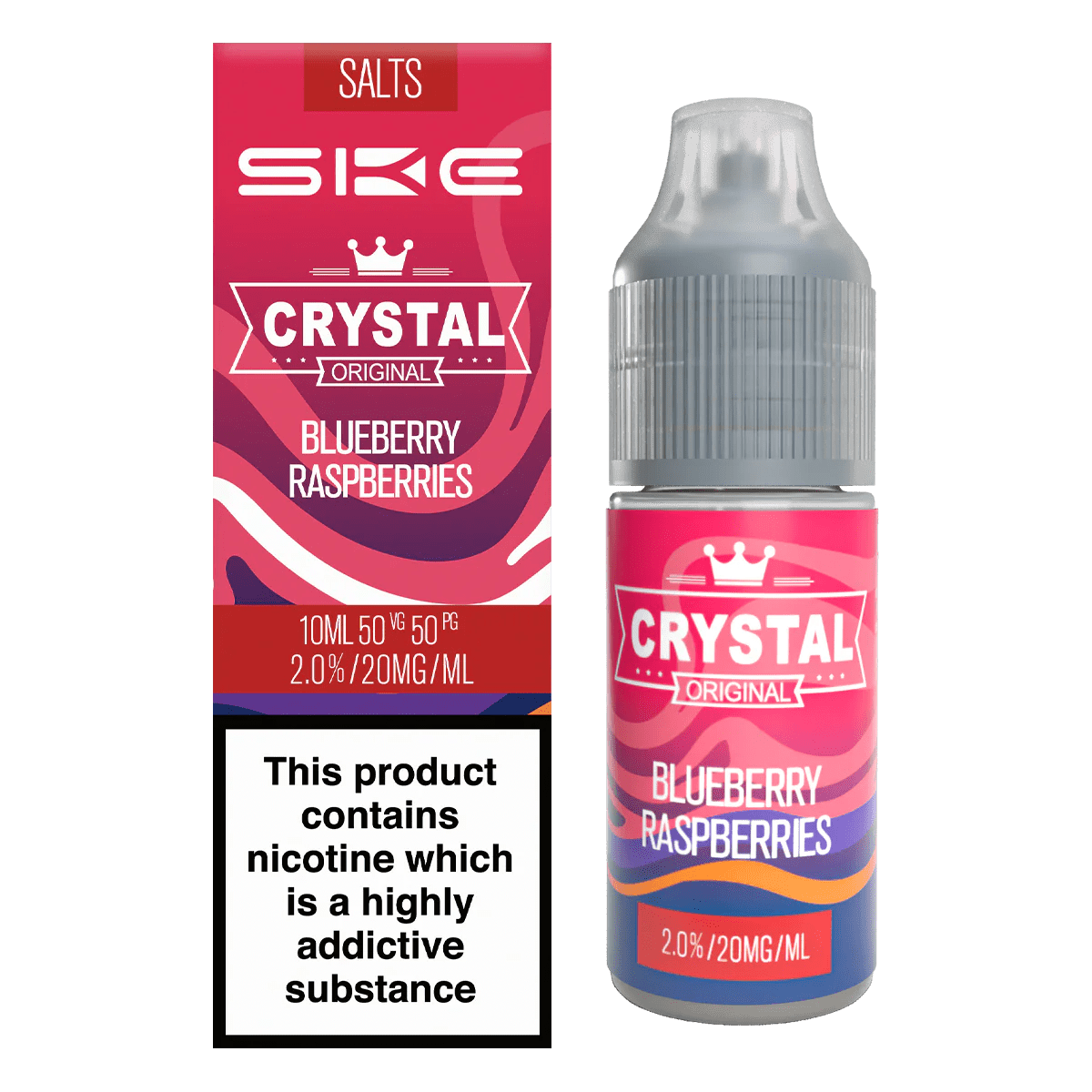 SKE Crystal Nic Salt Blueberry Raspberries(20mg) - EUK