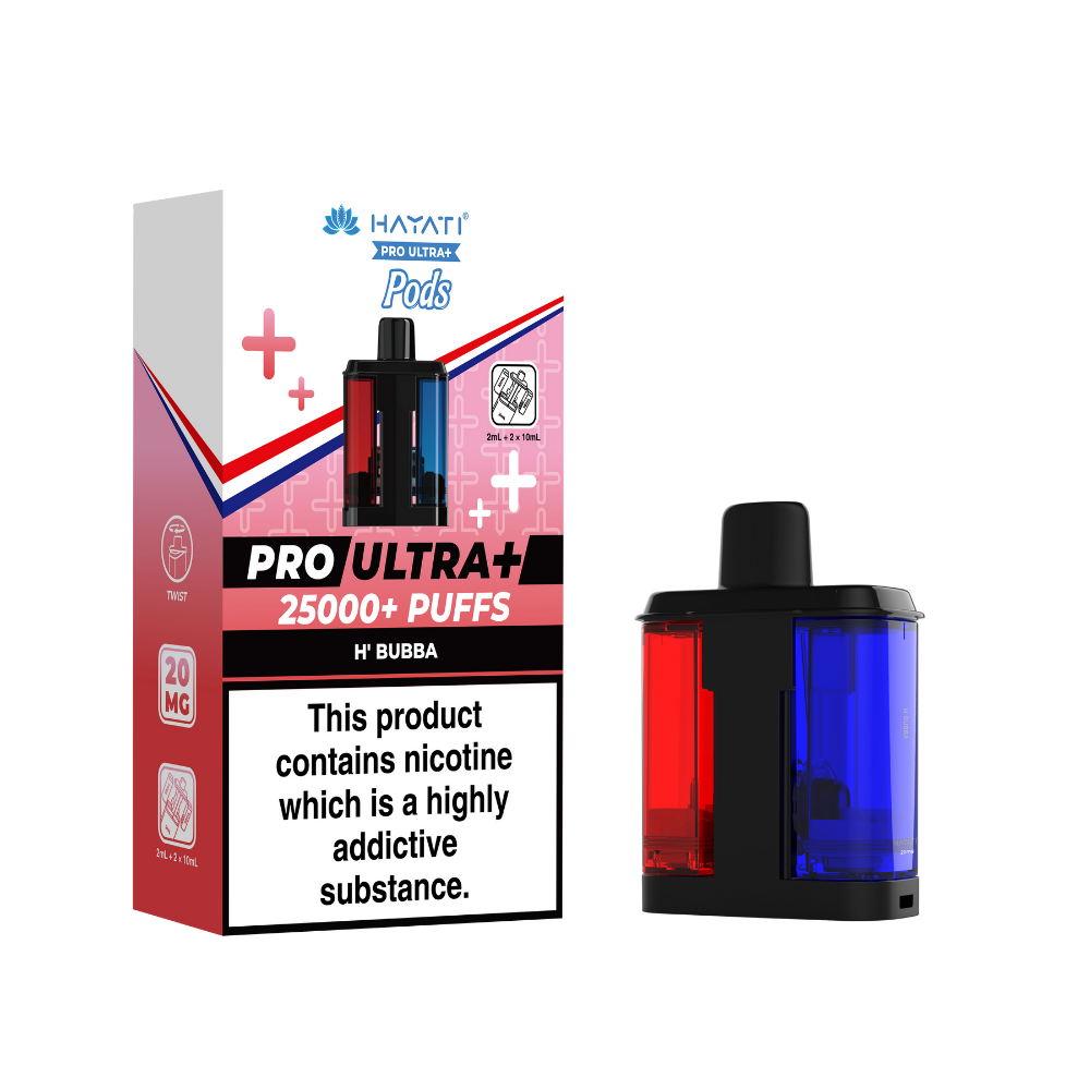 Hayati Pro Ultra Plus 25k Prefilled Pods H'Bubba