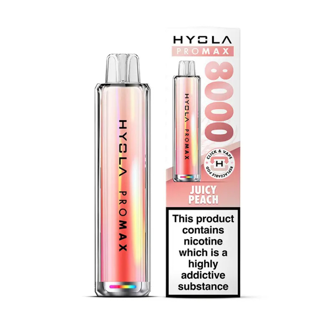 Hyola Pro Max 8000 Prefilled Pod Kit Juicy Peach