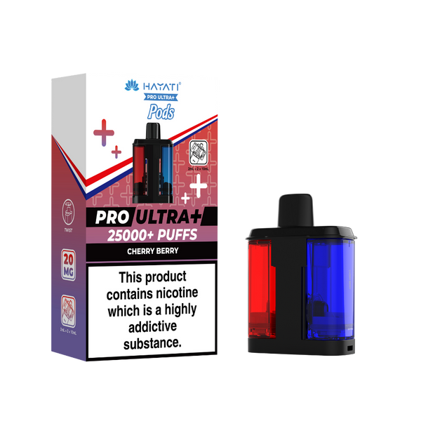 Hayati Pro Ultra Plus 25k Prefilled Pods Cherry Berry